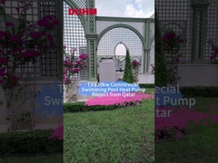 Dự án bơm nhiệt hồ bơi thương mại T3 130kw từ Qatar