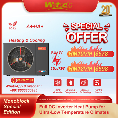 Mua Máy bơm nhiệt cực thấp nhiệt độ Inverter R32 Monoblock Phiên bản đặc biệt để sưởi ấm sàn sản xuất trực tuyến