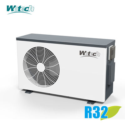 Máy bơm nhiệt hồ bơi 10kw R32 với tốc độ lưu lượng nước cao và công nghệ biến tần DC