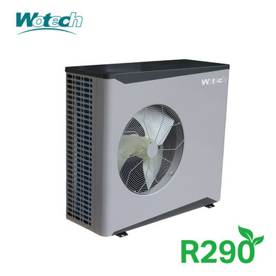 Wotech 220V 15kw Máy bơm nhiệt không khí đến nước Monoblock R290 A / A Máy bơm nhiệt DHW Tiêu chuẩn Euro