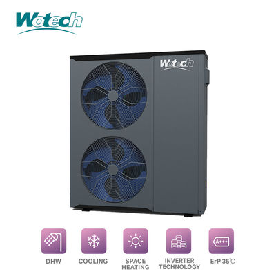 Ống sưởi gia đình Wotech 22kw Monoblock R32 Bơm nhiệt không khí đến nước Tiêu chuẩn Euro