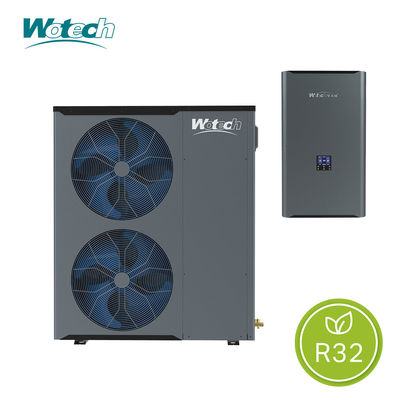 Ống sưởi gia đình Wotech 380V 20kw Split R32 Bơm nhiệt không khí đến nước Tiêu chuẩn Euro